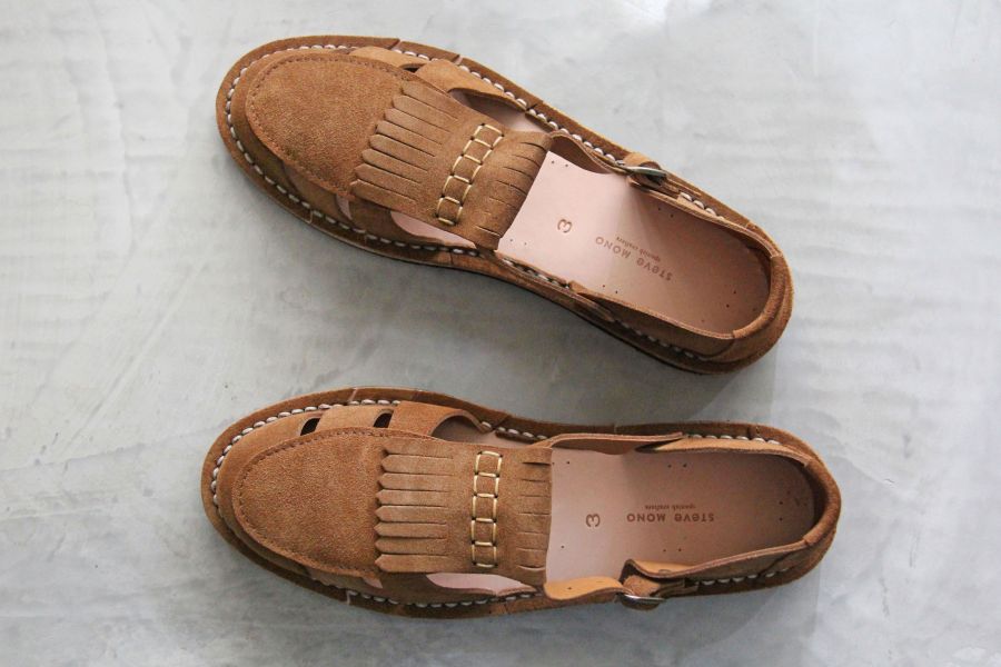 Steve Mono - Artisanal Sandals 10/02-Cognac Steve Mono,西班牙手工皮革涼鞋,handmade