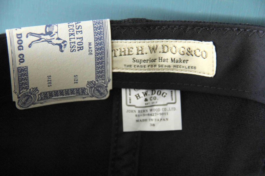 The H.W. Dog & Co./ Railroad Cap (Black) The H.W. Dog帽子,可以戴十年的帽子,狗帽,the hw dog and co,日本職人手工帽飾,