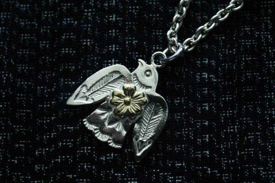 KinG Smith - 納瓦荷雷鳥18K金薔薇/訂製 KinG Smith,handmade,silver,雷鳥,老派,mr old,銀器,navajo