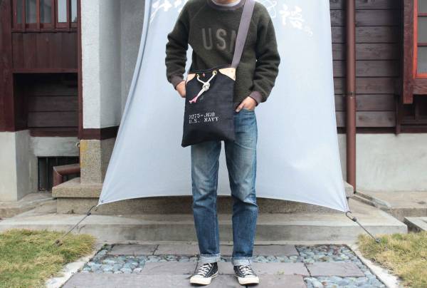 The W & Anchor Bros. Military Navy bag Faith,丹寧 denim,台南 男裝 選物店,老派 mr old