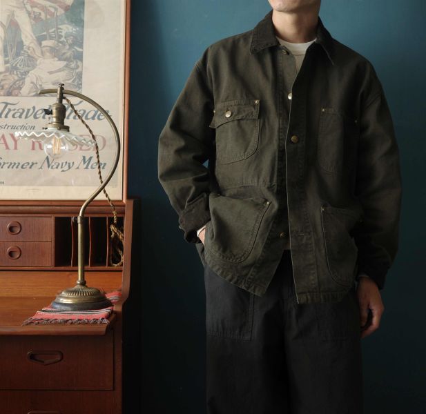 orSlow - RELAX FIT OXFORD COVERALL (Coffee Brown) orSlow工作外套,男生工裝外套推薦,男復古工裝穿搭,美式工裝,日製工裝外套,