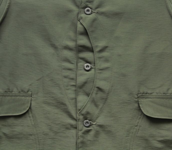 Post O`Alls -Royal Traveler/olive Post O`Alls, 防潑水,狩獵背心,60/40布料,高度透氣Made in Japan,半月形胸袋