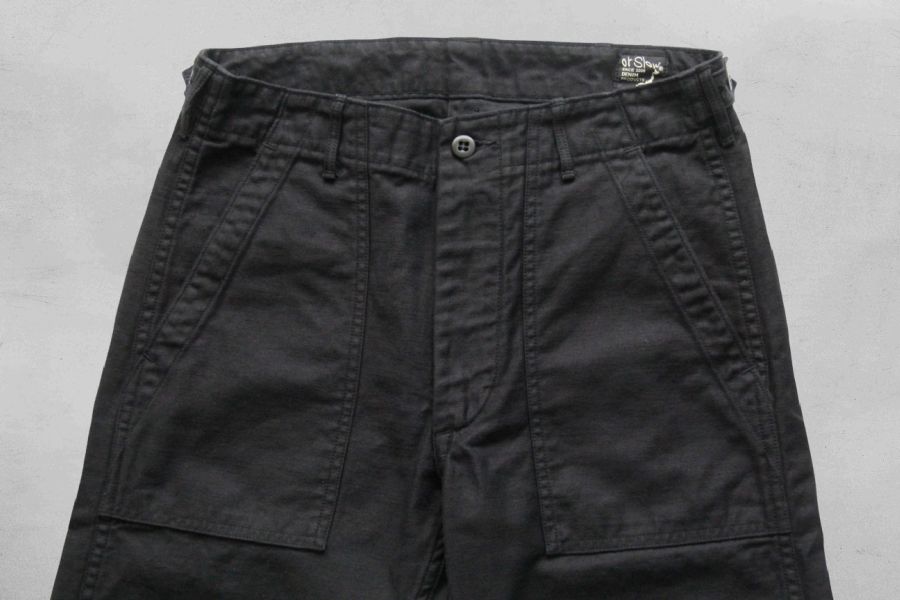 orSlow - US Army Fatigue Pant(Slim Fit) 日本 orSlow 軍褲,男生黑褲推薦,
