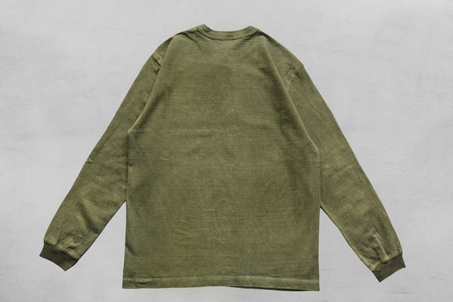 Barns Outfitters - Cozun LS Henley-T Pigment Dye (Khaki) Barns Outfitters 秋冬長袖,洗舊感長t,