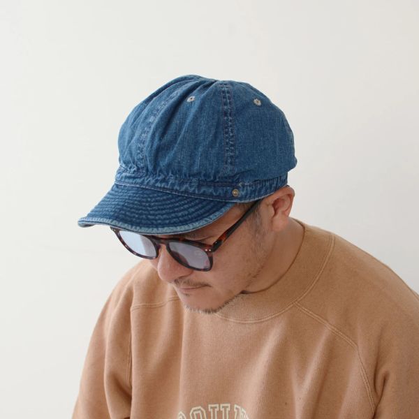 DECHO-KOME CAP(W.Indigo) DECHO,男 帽,