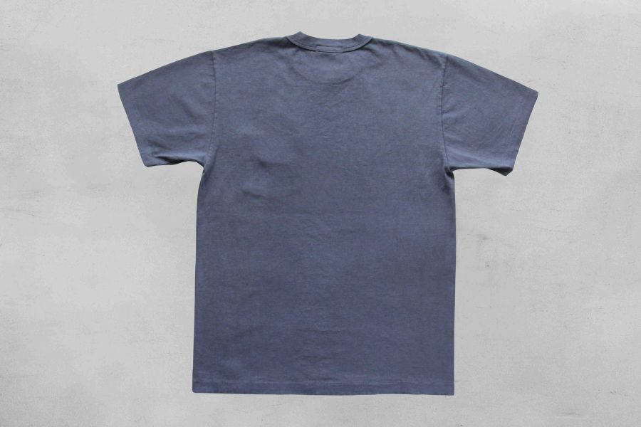 SURE'S POCKET TEE (Nasvy Magic) 男生夏天短t,日本製吸汗耐穿短t,名古屋,獨立服裝廠,白t,圓筒衣身,不易變形短t,丹寧,Pigment Dye染,
