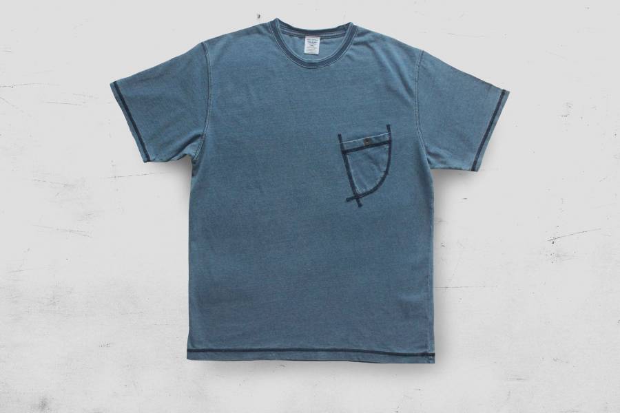 Houston - Indigo Pocket Tee/水洗 Houston,藍染