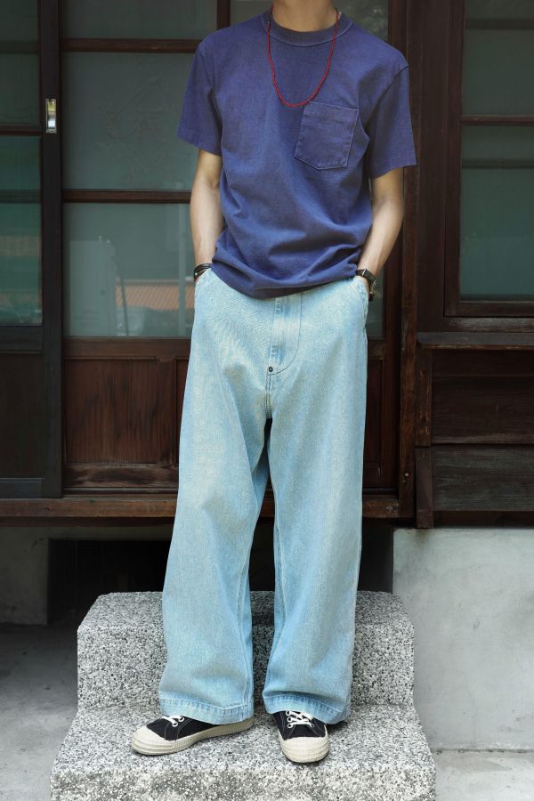Ordinary Fits - BELL PANTS/BLEACH Ordinary Fits,男生水洗刷色牛仔褲,男 刷色 丹寧褲,男 工作褲 推薦,男生 寬鬆牛仔褲推薦,