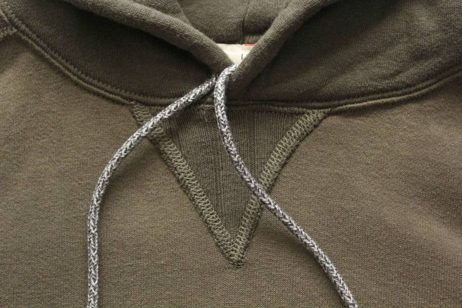 Two Moon - No.10178 Double V Freedom Sleeve Parka (Olive x Dark Olive) 帽t,sweater,印第安,Two Moon,日本製,台灣限定,Loop Wheel,運動