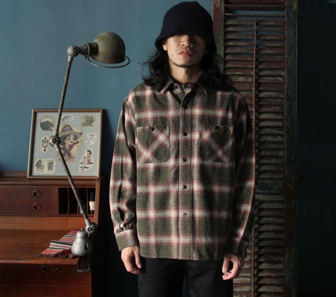 Barns Outfitters-Light Nel Check Shirt(Red) Barns Outfitters,法蘭絨 襯衫,格紋 襯衫,Shuttle Notes,美式 工作 襯衫,男 秋冬 襯衫 推薦,男 格紋,