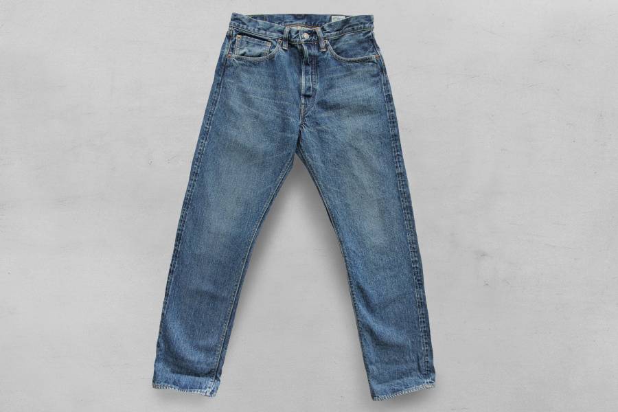 orSlow - STANDARD SELVEDGE DENIM 105/2 YEAR WASH 養褲 原色褲,刷色 牛仔褲 推薦,牛仔褲 男 穿搭,中直筒 牛仔褲,赤耳 丹寧褲,Jeans,denim,orslow jp,台南 逛街 牛仔褲,orslow 105 107,牛仔褲 色落,牛仔褲 養褲,one wash,排扣,