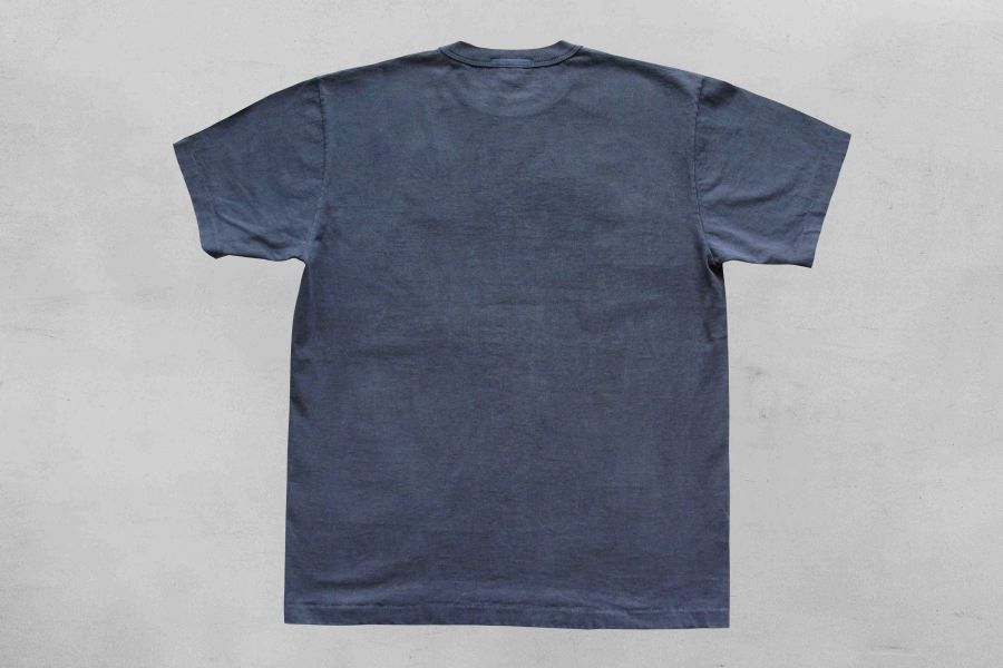 SURE'S Soul on T-Shirt /Nasvy 日本製,名古屋獨立服裝廠,白t,圓筒衣身,不易變形短t,丹寧,Pigment Dye染,