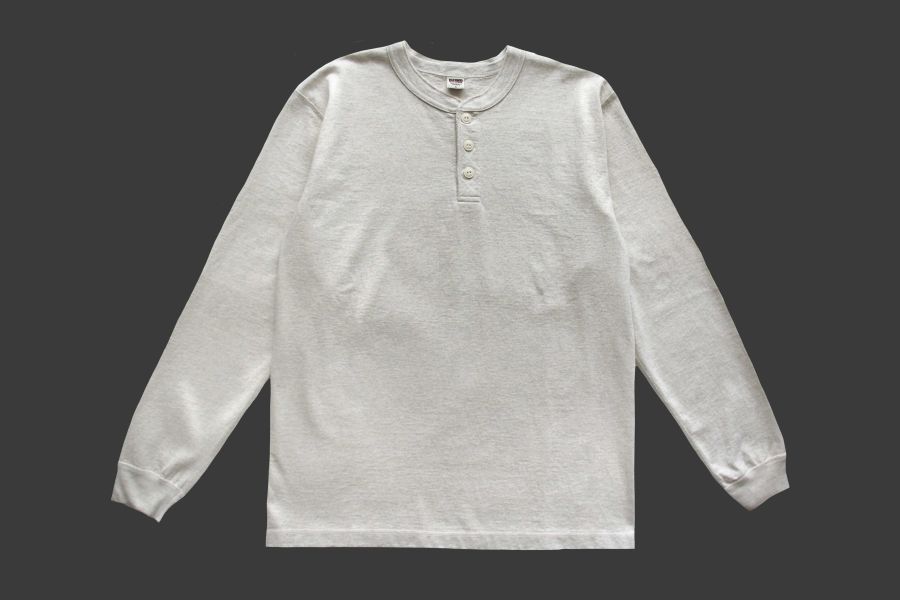Barns Outfitters - Cozun LS Henley-T Pigment Dye (Natural) Barns Outfitters 秋冬長袖,洗舊感長t,男 經典 亨利領 長t,台南 復古美式 男裝店,