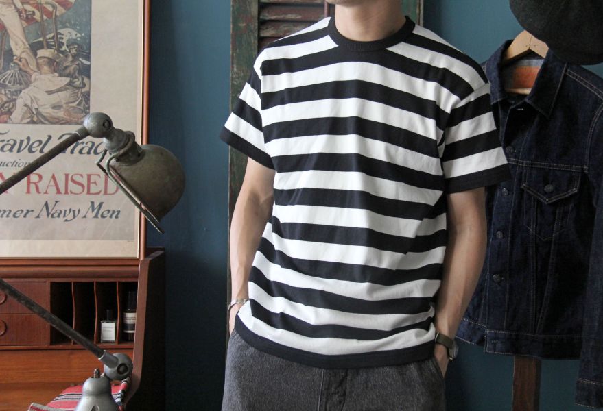 The Rite Stuff - Border Stripe Tee (Black) 條紋短t,The Rite Stuff,John Lofgren 日本,heddels 網站,1940 年代 風格,男 經典服飾,