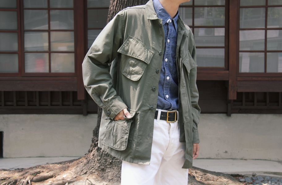 orSlow - US Army Tropical Jacket orslow,軍裝,軍外套,越戰 美軍 夾克,抗撕裂面料,日本製,台南,選物店,老派人生