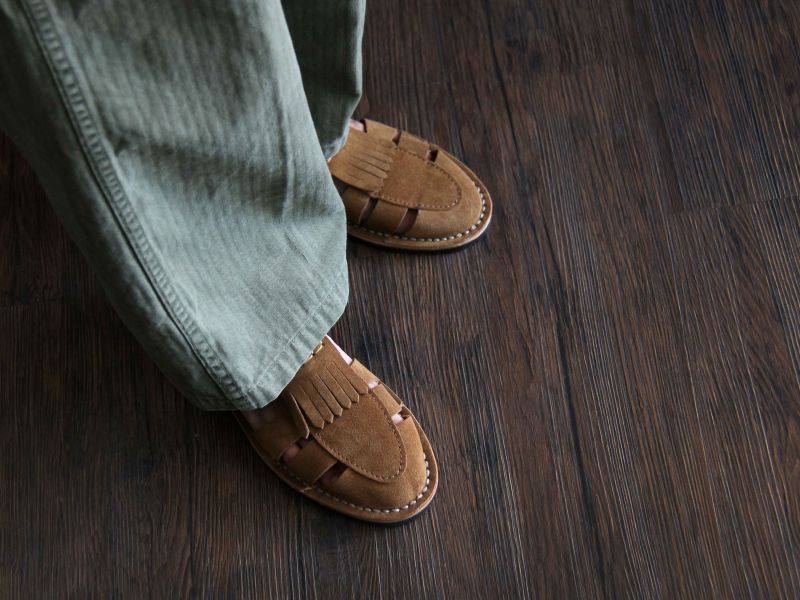 Steve Mono - Artisanal Sandals 10/02-Cognac Steve Mono,西班牙手工皮革涼鞋,handmade