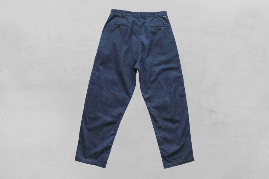 orSlow/Two Tuck Denim Wide Trouser orslow