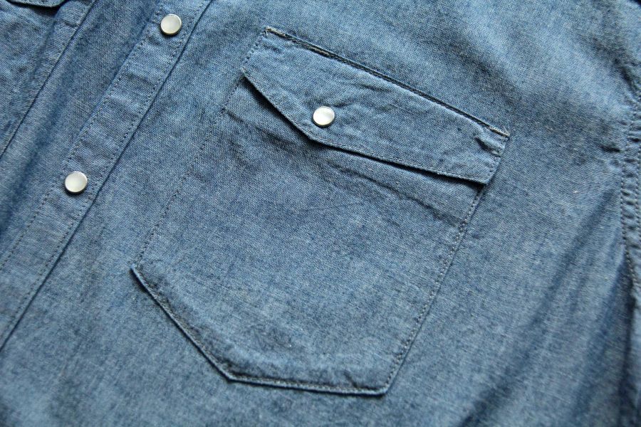 Ordinary Fits-CHAMBRAY WESTERN SHIRTS Ordinary Fits,西部襯衫,男 長袖 襯衫,工作襯衫,工裝,chambray shirt,