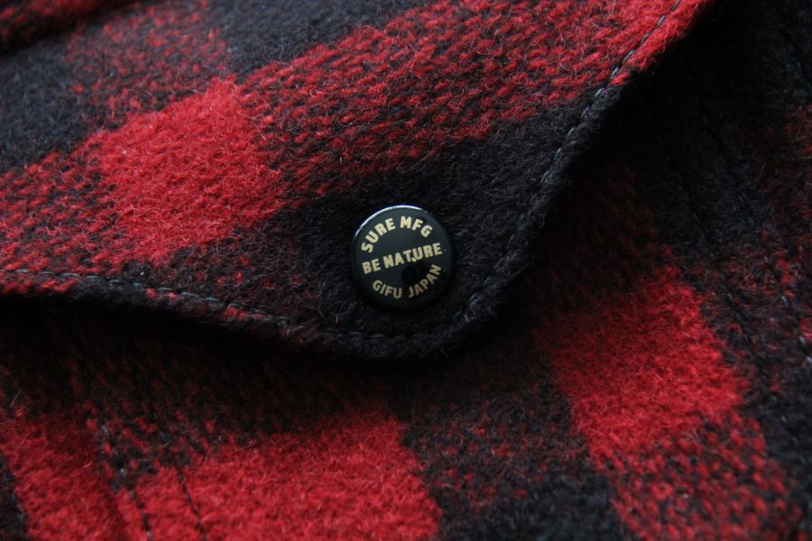 SURE'S Be Nature Mackinaw Wool Cruiser Jacket/Red XX DEVELOPMENT,Mackinaw,Cruiser Jacket,Mackinaw Wool Cruiser Jacket