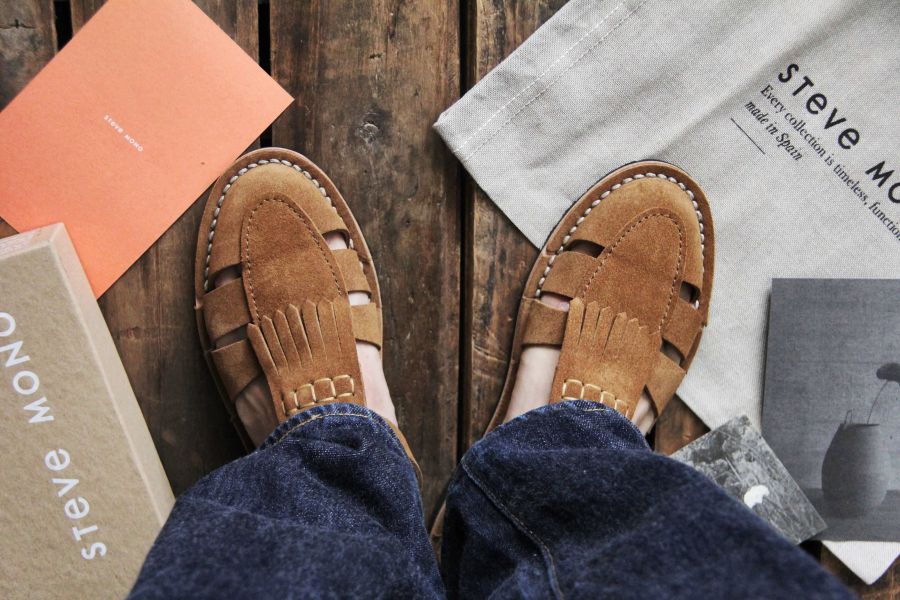 Steve Mono - Artisanal Sandals 10/02-Cognac Steve Mono,西班牙手工皮革涼鞋,handmade