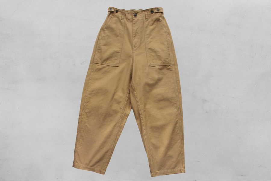 Ordinary Fits - JAMES FATIGUE BACK SATIN (BEG) Ordinary Fits,James Pants,男生軍褲推薦,OG 107 ,男 寬鬆 褲型,日本小眾男生休閒服飾品牌,男 日牌 牛仔褲,台南男生逛街,