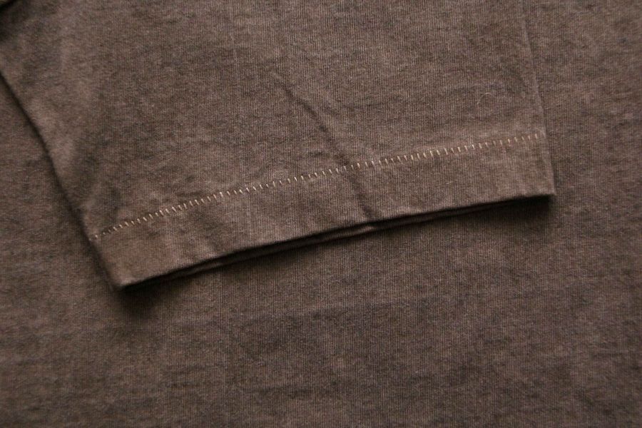 SURE'S POCKET TEE (Brown) 男生夏天短t,日本製吸汗耐穿短t,名古屋,白t,圓筒衣身,不易變形短t,丹寧,Pigment Dye染,