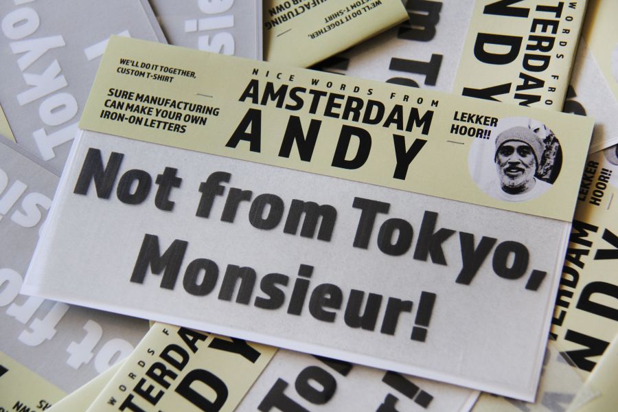 SURE'S Iron on... AMSTERDAM ANDY 〝Not from Tokyo, Monsieur!〞 XX DEVELOPMENT,SURE'S,