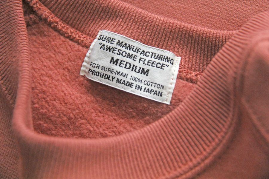 SURE'S CREW NECK "AWESOME" SWEATSHIRT (Red Rock) 