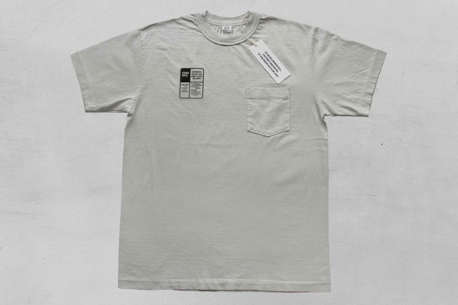 SURE'S POCKET TEE (Light gray) 日本 XX DEVELOPMENT, 台南 文創,台南 天氣,台南 美食,台南 甜,SURE MEG,男 短t 厚,圓筒 白t ,