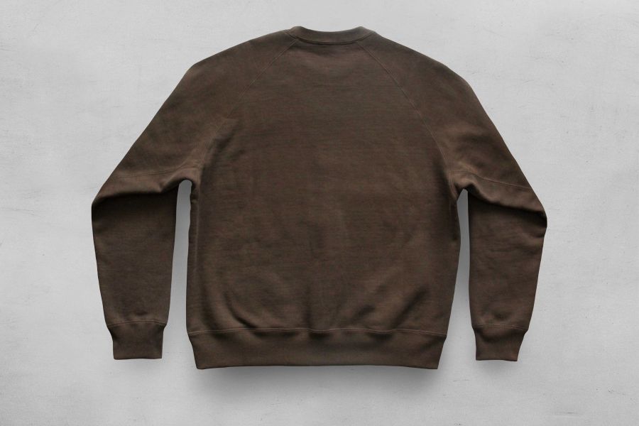 SURE'S CREW NECK "AWESOME" SWEATSHIRT (Brown) 衛衣,大學T,XX DEVELOPMENT,日本製,名古屋獨立服裝廠,Pigment Dye