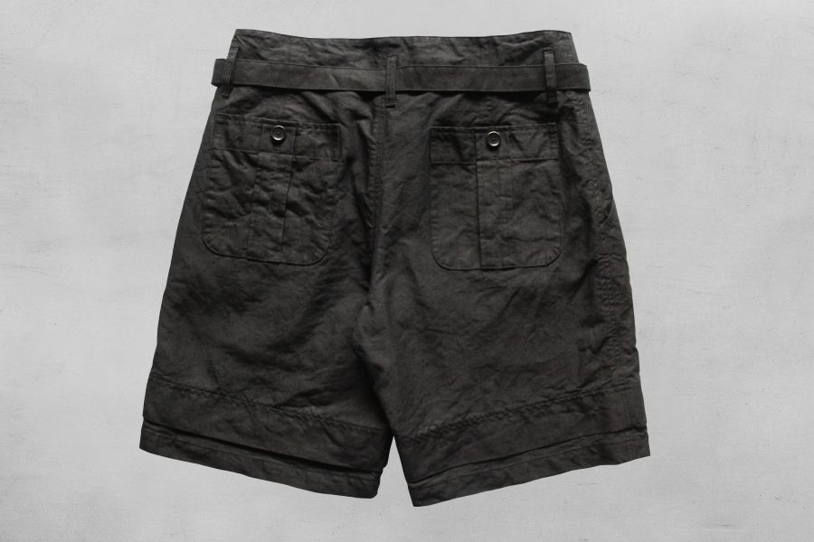 MOJITO/GULF STREAM SHORTS(BLK) MOJITO,日本 品牌,海明威,Mr old,老派人生,男 短褲 透氣,亞麻 短褲,