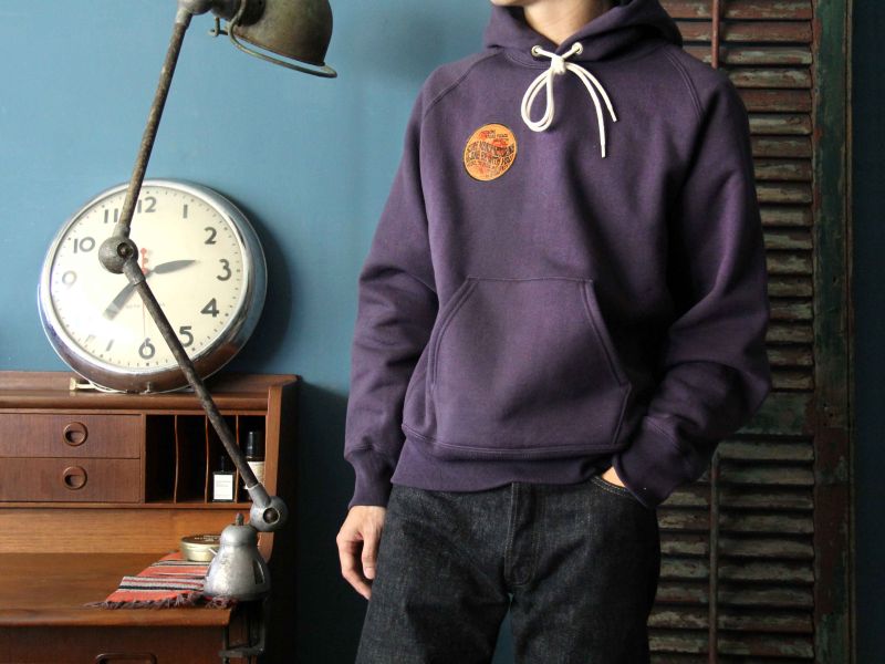 SURE'S CORN HEAD "AWESOME"HOODIE (Purple) 帽t,XX DEVELOPMENT,日本製,名古屋獨立服裝廠,
Pigment Dye ,美式帽t