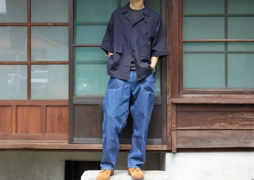 Barns Outfitters - Fatigue Shirt (Navy) Barns Outfitters,男生短袖襯衫推薦,男生軍裝搭配,