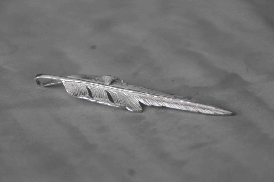 KinG Smith - 風切大羽/左向/現貨 風切右向大羽,King smith,handmade,手作,i銀羽,風切羽,銀菊,先金,點金,綠松石,可訂製,印地安銀飾,台南,老派,mr old