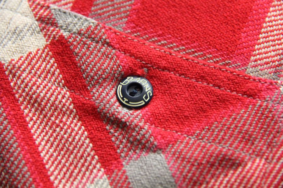 Barns Outfitters - BIGMAC Flannel Shirt/Red Barns Outfitters,男生短袖襯衫推薦,男生軍裝搭配,