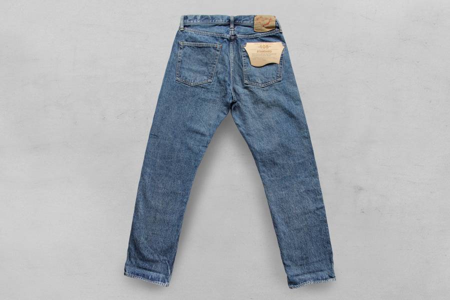 orSlow - STANDARD SELVEDGE DENIM 105/2 YEAR WASH 養褲 原色褲,刷色 牛仔褲 推薦,牛仔褲 男 穿搭,中直筒 牛仔褲,赤耳 丹寧褲,Jeans,denim,orslow jp,台南 逛街 牛仔褲,orslow 105 107,牛仔褲 色落,牛仔褲 養褲,one wash,排扣,