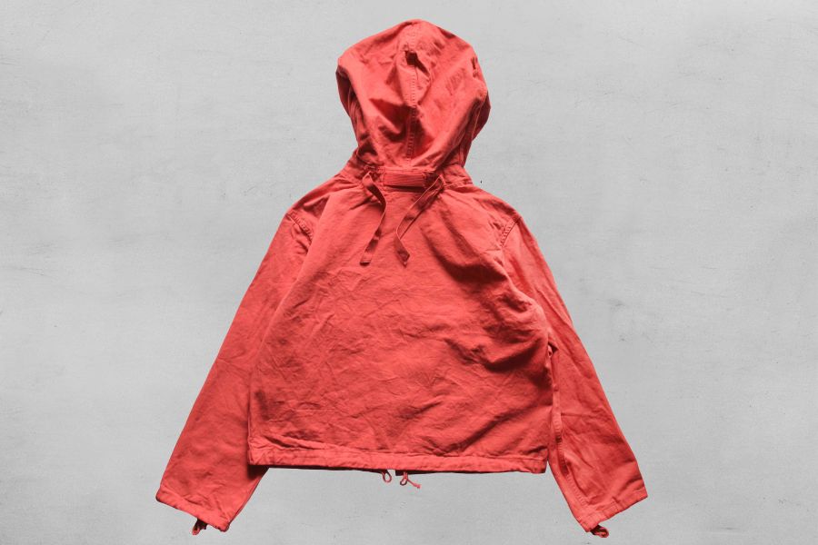 SURE'S SALVAGE PARKA ZIP CUSTOM (RED) 日本 XX DEVELOPMENT,SURE MEG, 古著 軍 外套,Anoraks,Salvage Parka,