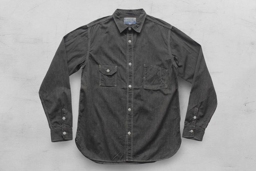 TCB-Cat Light Shirt Jeans,shirts,復古,男生襯衫,工作襯衫,TCB,日本製,貓眼扣,1930'S,三角補強