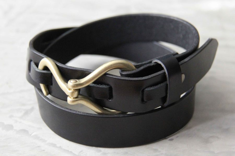 Barns Outfitters-Leather Hook Belt 栃木皮革,栃木革