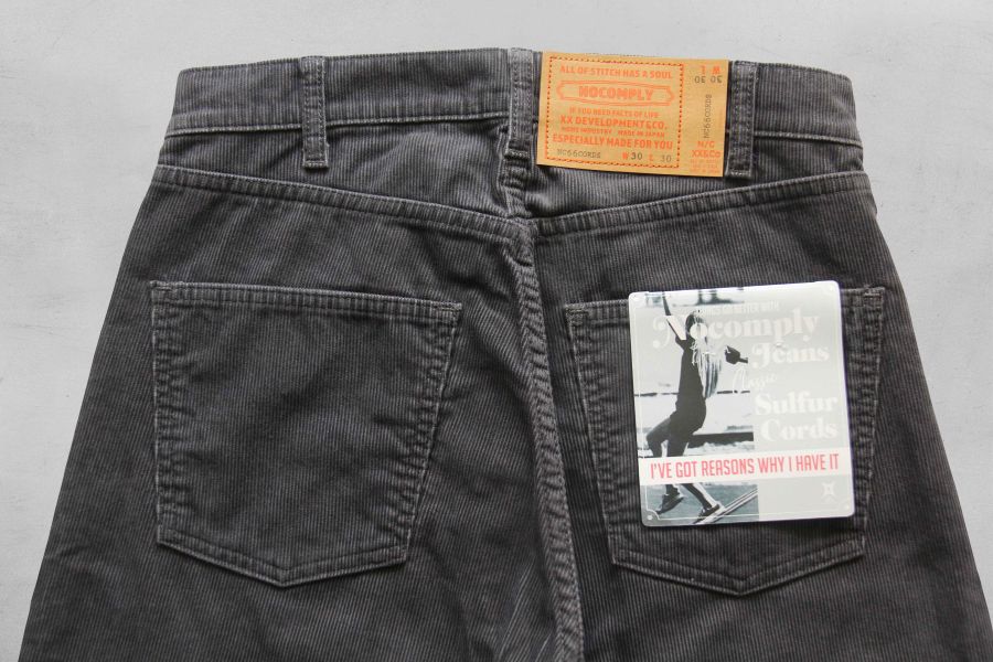 NOCOMPLY JEANS-NC66CORDS/Charcoal 66 Type,燈芯絨,燈芯絨 褲,XX DEVELOPMENT,秋冬 褲 推薦,