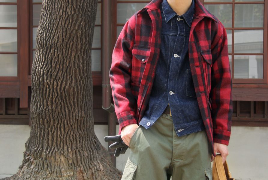 SURE'S Be Nature Mackinaw Wool Cruiser Jacket/Red XX DEVELOPMENT,Mackinaw,Cruiser Jacket,Mackinaw Wool Cruiser Jacket