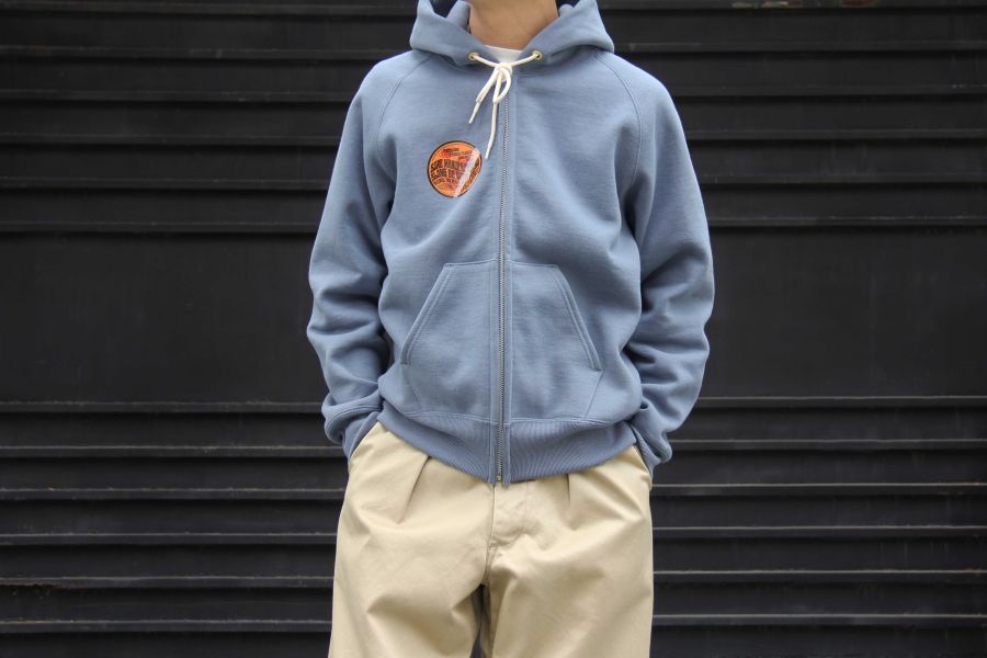 SURE'S AWESOME ZIP CORN-HEAD HOODIE (Riveiera Blue) XX DEVELOPMENT,連帽外套 推薦,連帽t,春夏 男 外套,日本 小眾 品牌,