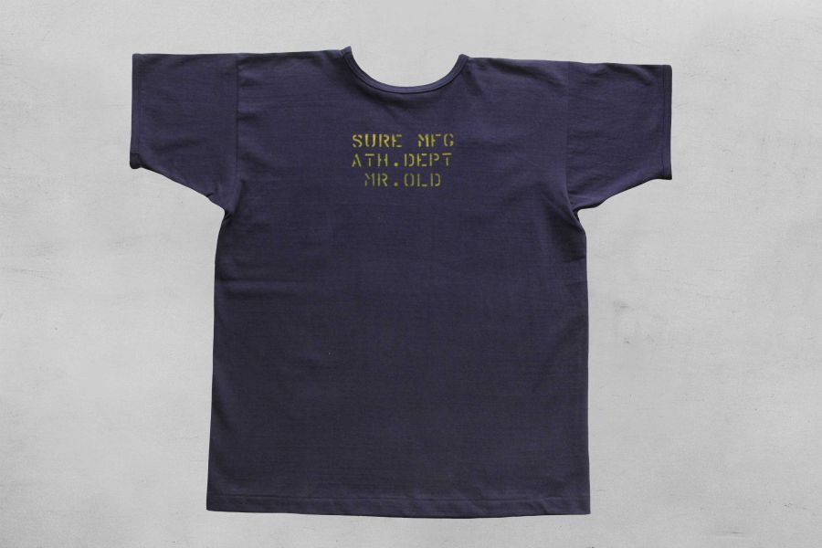 SURE 40'S athletic T-shirt/藍 TCB,XX DEVELOPMENT,Sure's,復刻 軍品,vintage,