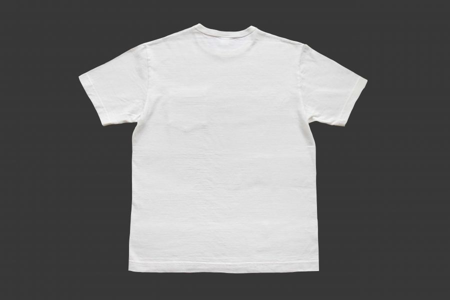 Barns Outfitters -Tsuri-Ami Pocket Crew Neck Tee/White Barns Outfitters,美式復古休閒之專門品牌,經典Tsuri-Ami Tee,Made in Japan,圓筒衣身結構,和歌山古董吊編機織造