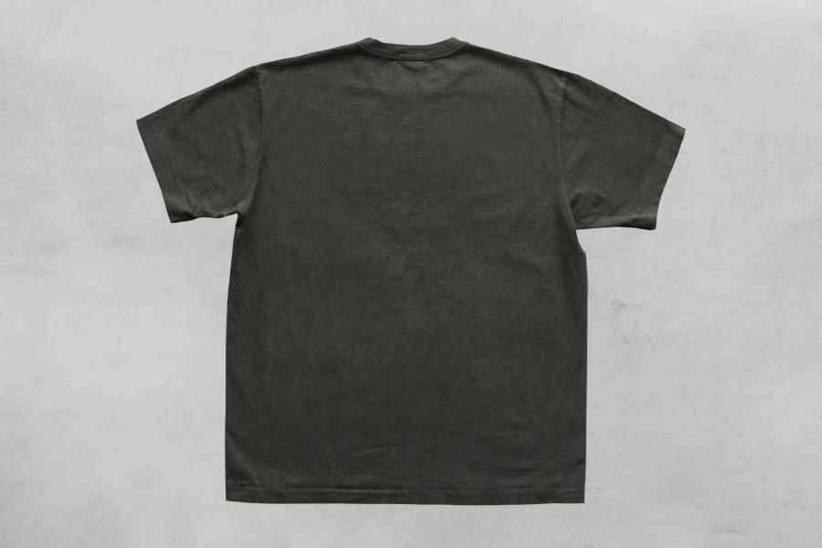 SURE'S Soul on T-Shirt/Black 日本製,名古屋獨立服裝廠,白t,圓筒衣身,不易變形短t,丹寧,Pigment Dye染,