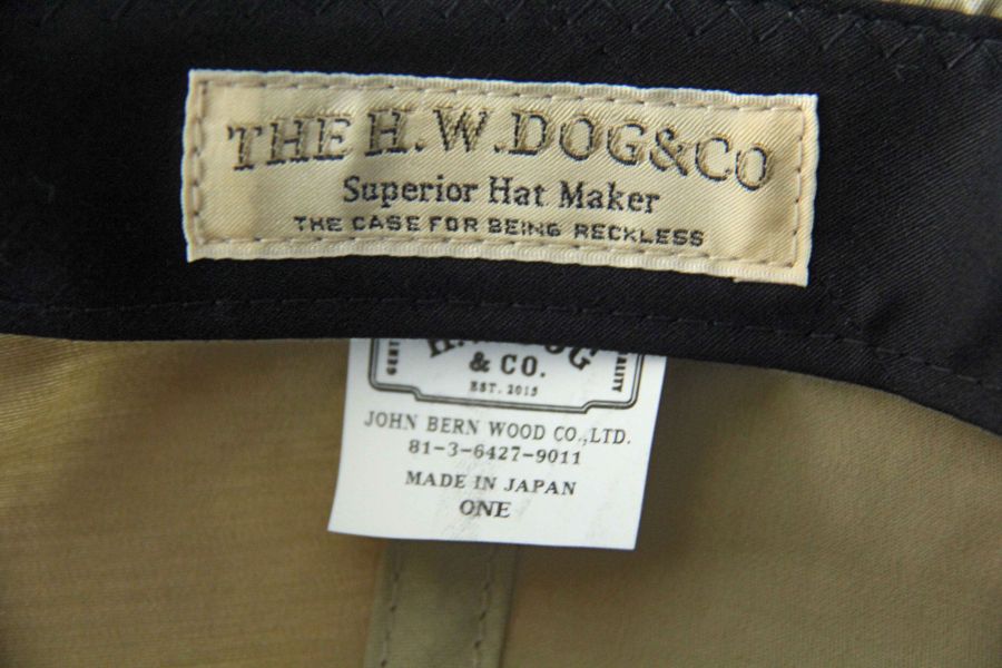 The H.W. Dog & Co./Big Brim Cap The H.W. Dog帽子,可以戴十年的帽子,狗帽,the hw dog and co,日本職人手工帽飾,