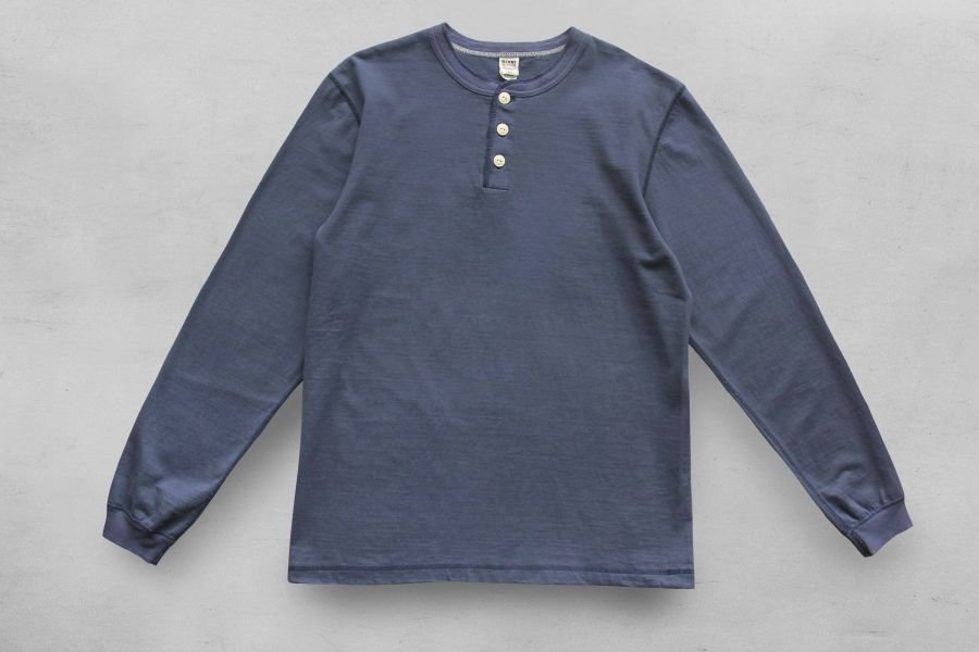 Barns Outfitters - COZUN LS HENLEY-T(NAVY) Henley shirt,亨利領