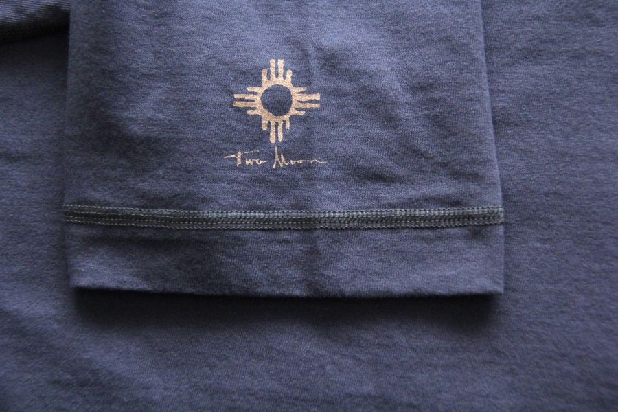 Two Moon - Henley Neck Tee (Navy) Two Moon,亨利領