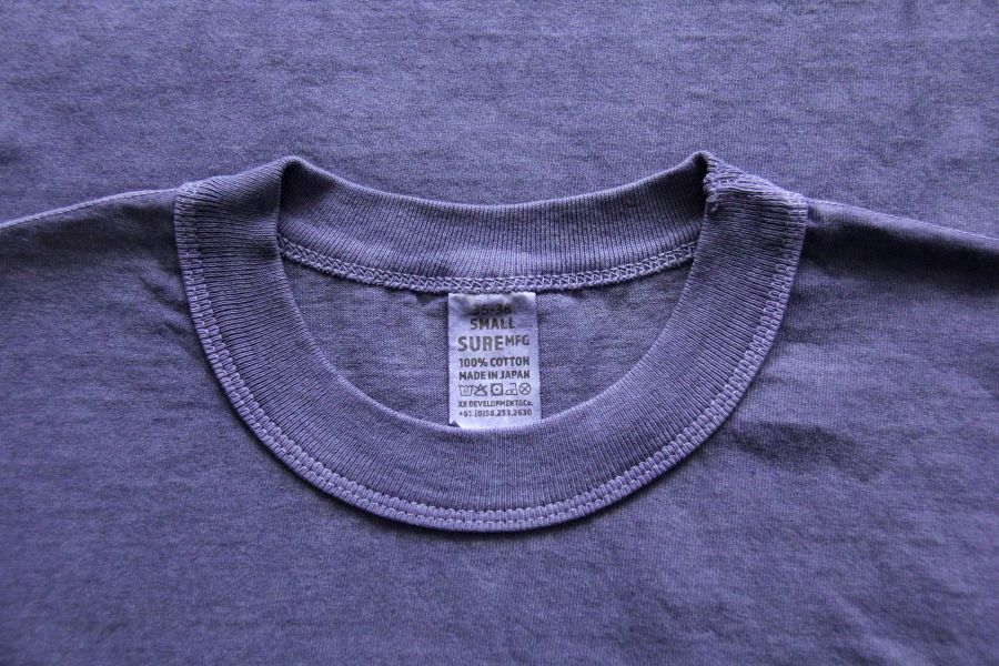 SURE'S POCKET TEE (LINDA) 男生夏天短t,日本製吸汗耐穿短t,名古屋,白t,圓筒衣身,不易變形短t,丹寧,Pigment Dye染,