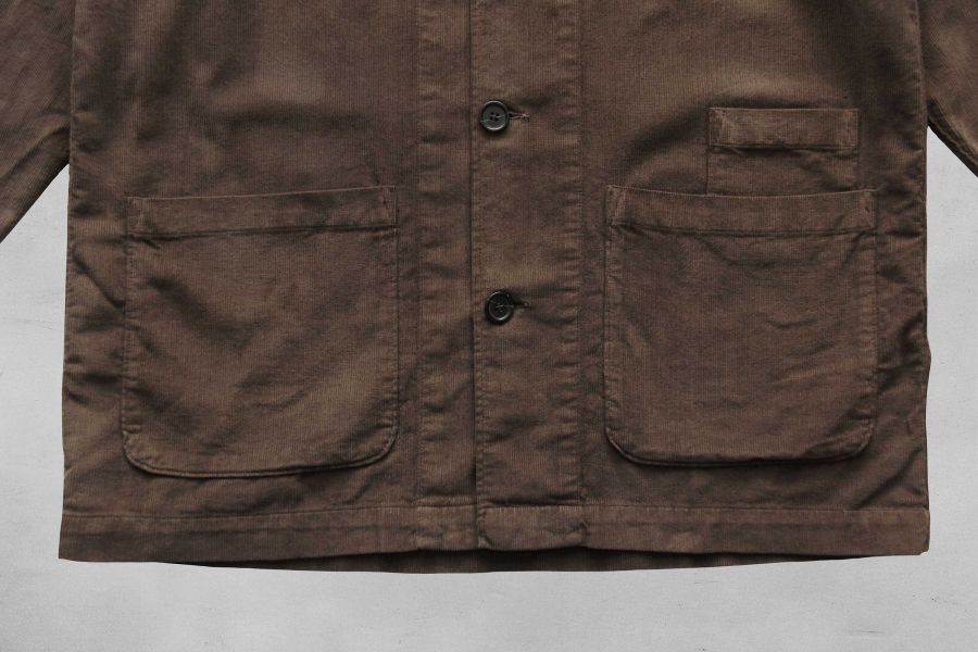 Universal Works - Bakers Overshirt (Brown) 復古,英國品牌,英格蘭,燈芯絨,Universal Works,秋冬穿搭,工作襯衫